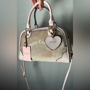 Juicy Couture urban heritage bowler bag tan/pink